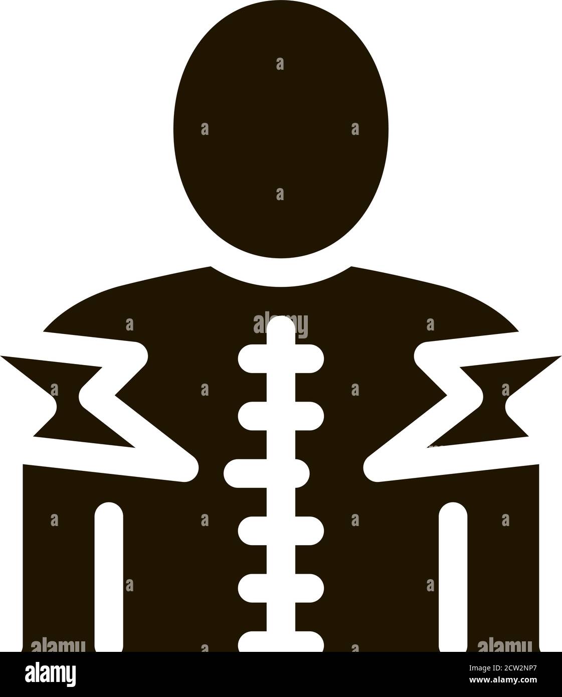 Spinal Pain Icon Vector Glyph Illustration Stock Vector Image & Art - Alamy