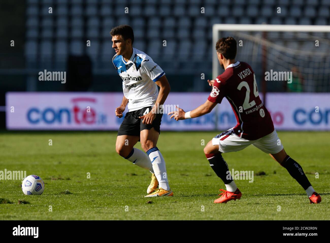 Bosko Sutalo (Atalanta) during Torino vs Atalanta, italian soccer Serie A match, Turin, Italy, 26 Sep 2020 Stock Photo