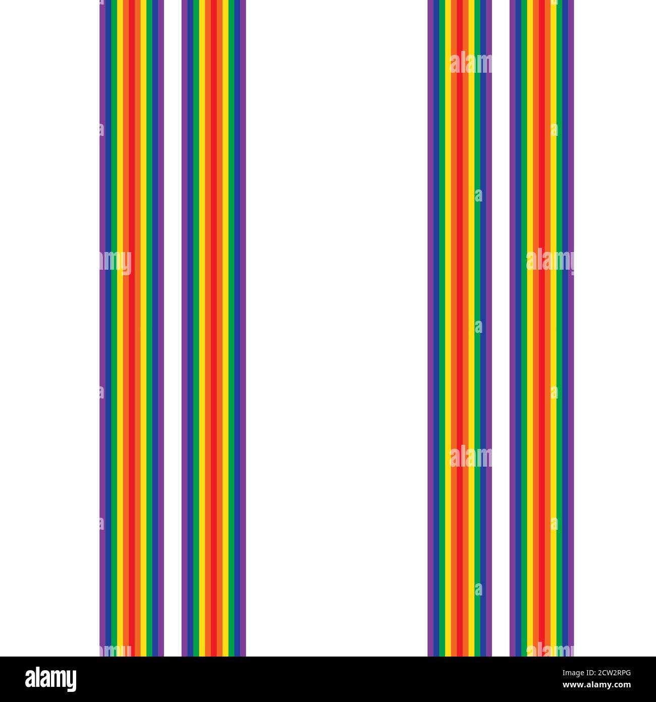 Rainbow striped seamless pattern background suitable for fashion textiles, Stock Vector