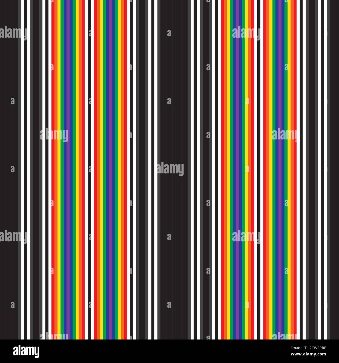 Rainbow striped seamless pattern background suitable for fashion textiles, Stock Vector