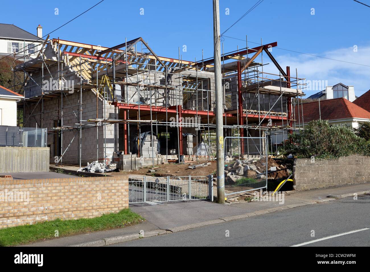 Breeze block hotsell house construction