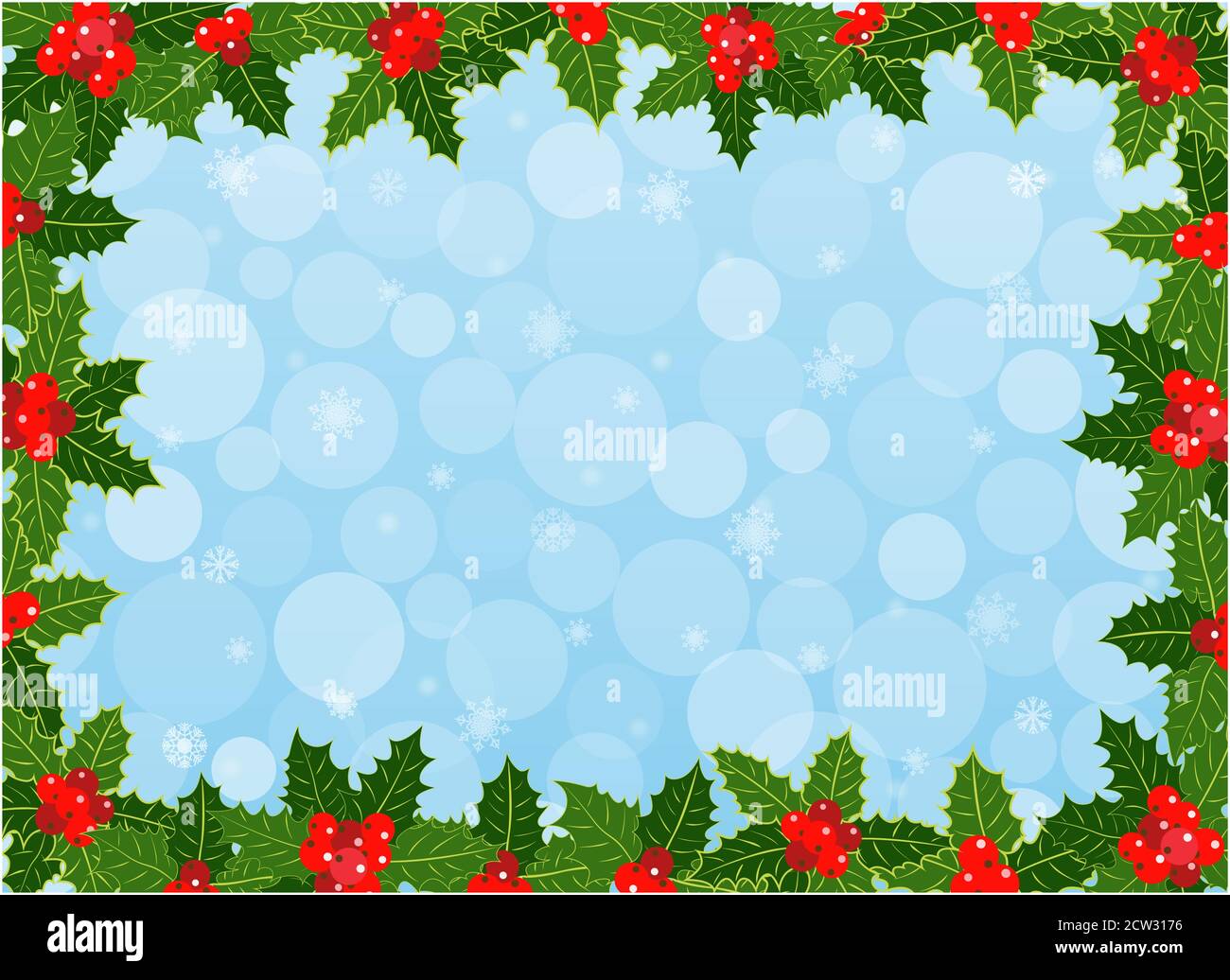 Christmas Borders Holly - 15 Free PDF Printables | Printablee, image size:1300x1036
