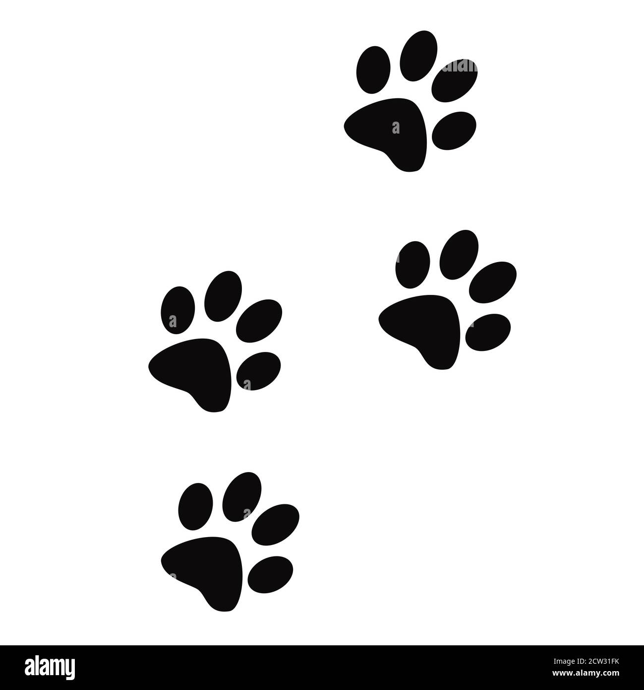 Animal paw prints hi-res stock photography and images - Alamy