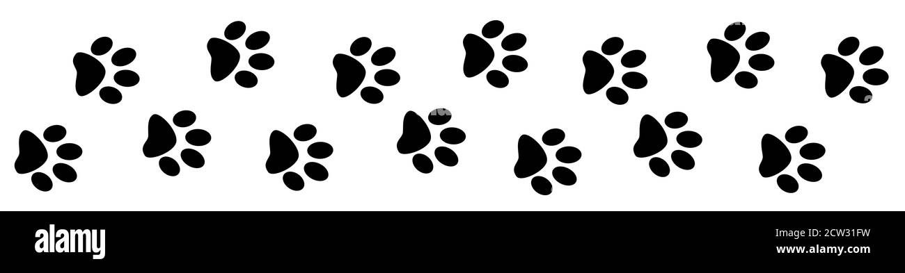 parti mørk pyramide Paw Prints Illustration Dog High Resolution Stock Photography and Images -  Alamy