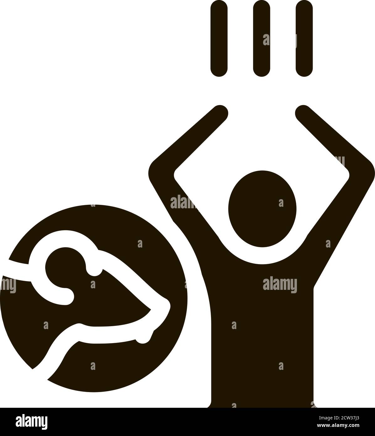 Rats Human Panic Icon Vector Glyph Illustration Stock Vector Image ...