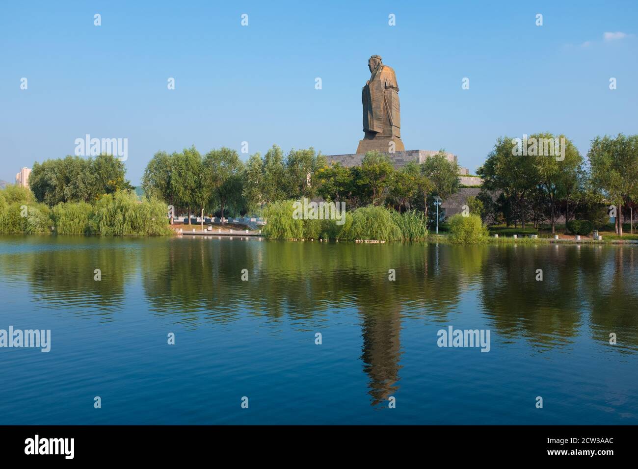 A statue of the great Confucius  Stock Photo