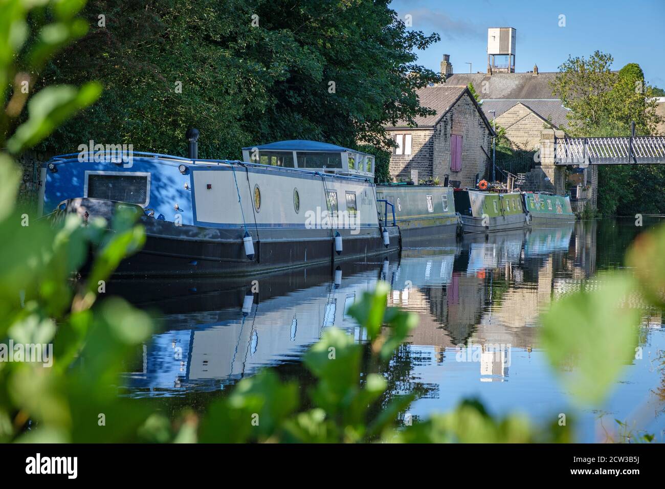 The Leeds Liverpool canal, Shipley, West Yorkshire, UK Stock Photo