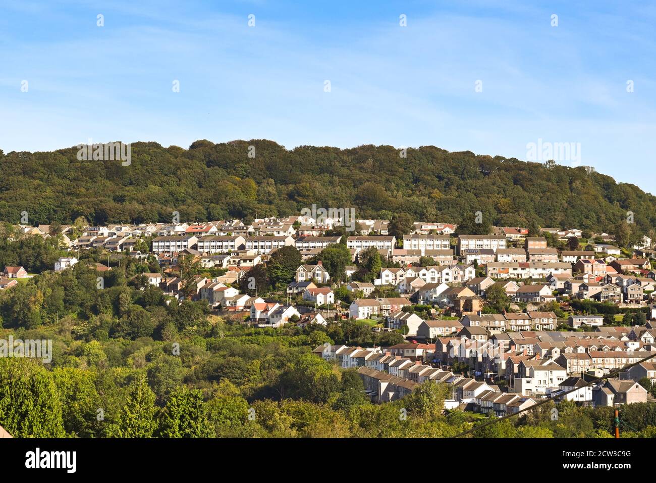 Pontypridd, Wales September 2020 Housing estate in Graigwen, which
