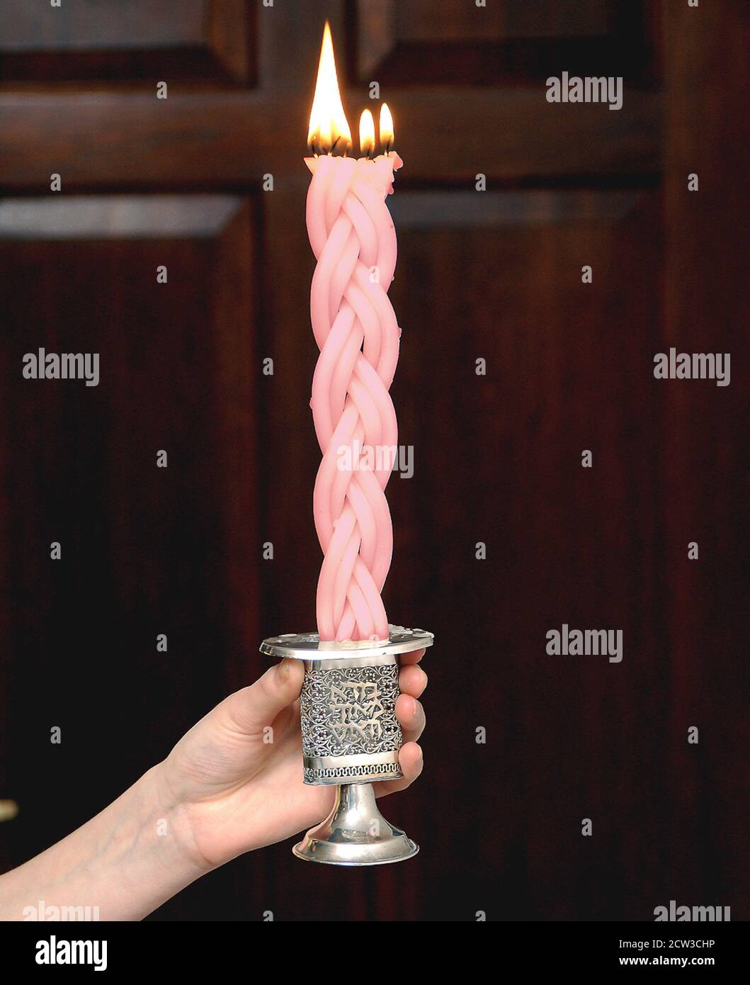 Judaism Havdalah candle Stock Photo Alamy