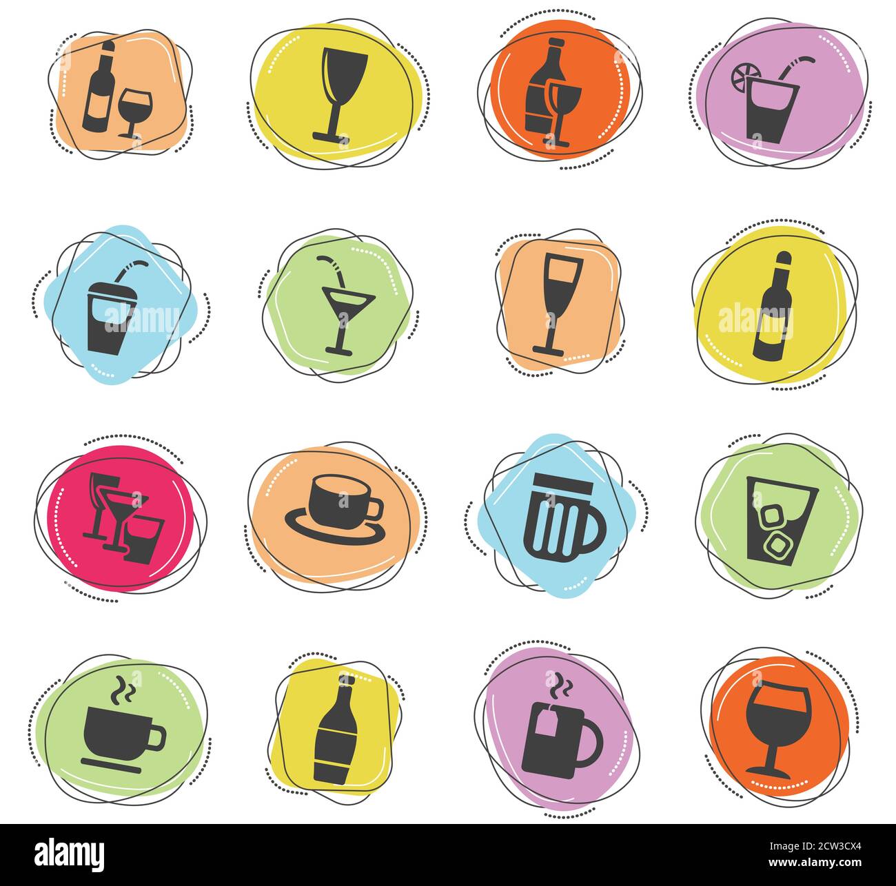 glasses icon set Stock Vector Image & Art - Alamy
