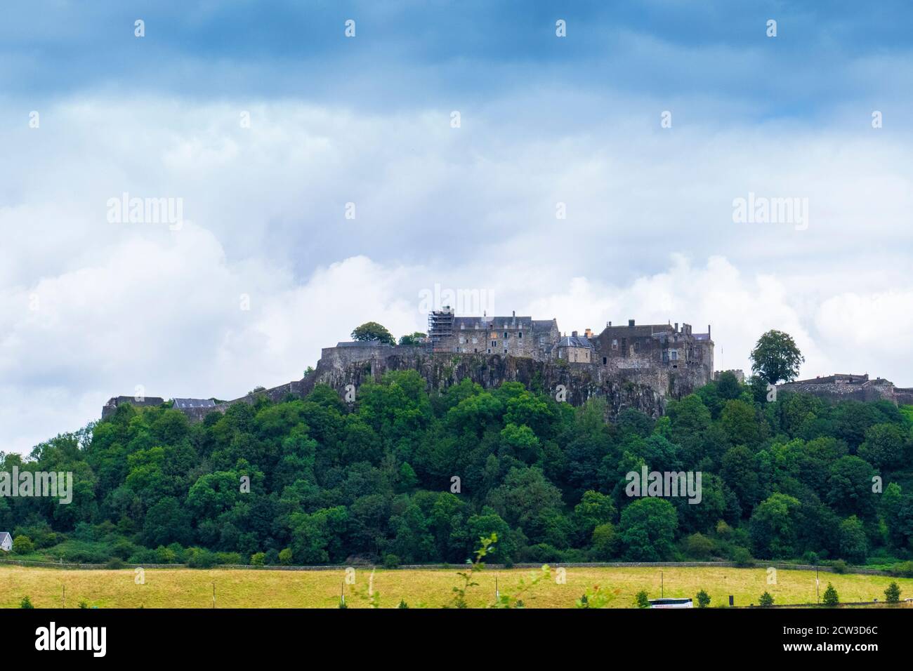Schloß Stirling auf dem Castle Hill in Schottland Stock Photo