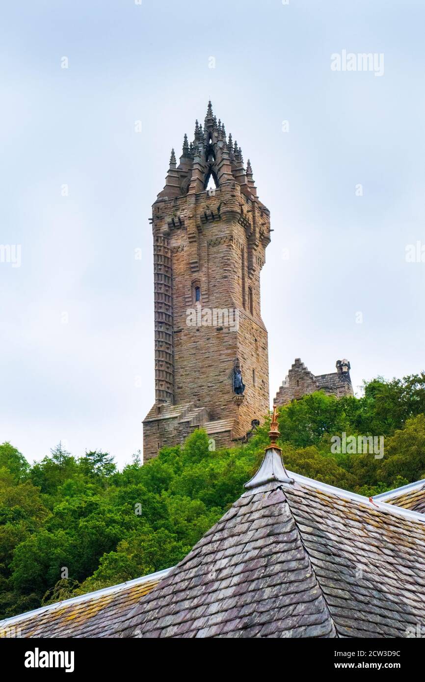 William Wallace Monument Turm in Stirling Schottland Stock Photo