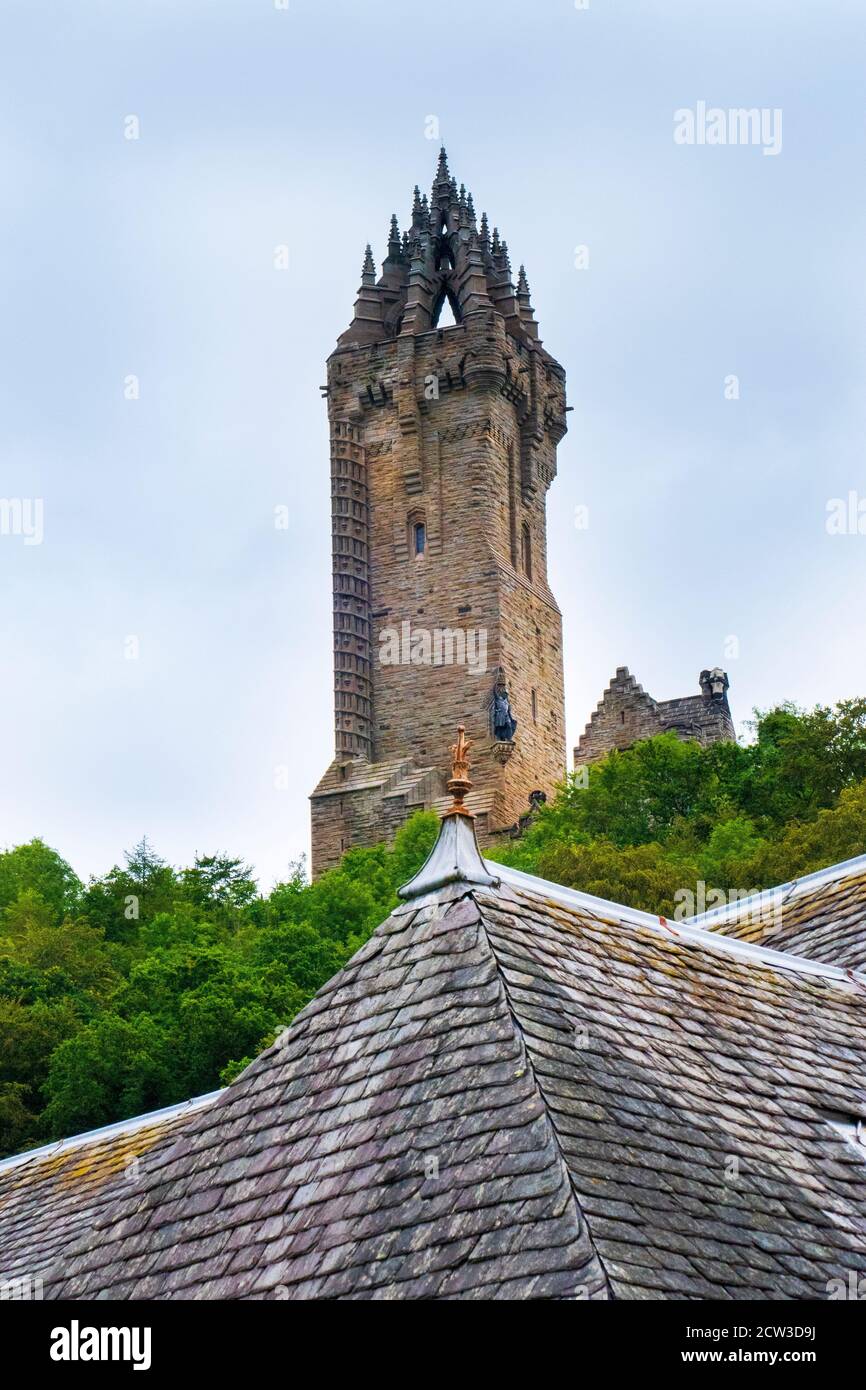 William Wallace Monument Turm in Stirling Schottland Stock Photo