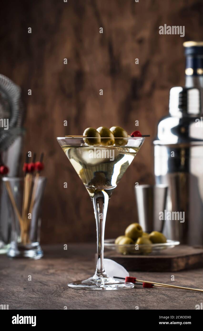 Vesper Martini With Shaker High Resolution Stock Photography and Images
