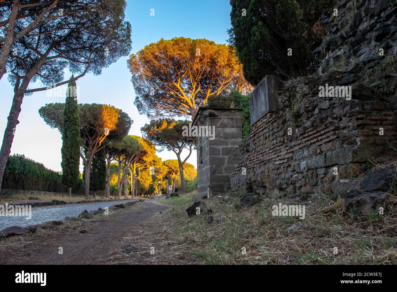 The ancient appia is the most famous street in Rome Stock Photo Alamy