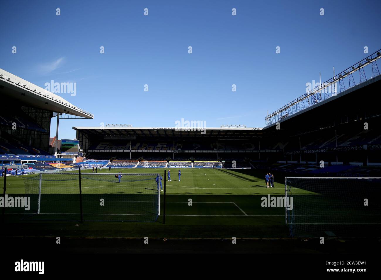 LIVERPOOL, ENGLAND. SEPT 27TH 2020 Interior general view of the pitch during the Vitality Women's FA Cup match between Everton and Chelsea at Goodison Park, Liverpool on Sunday 27th September 2020. (Credit: Tim Markland | MI News) Credit: MI News & Sport /Alamy Live News Stock Photo