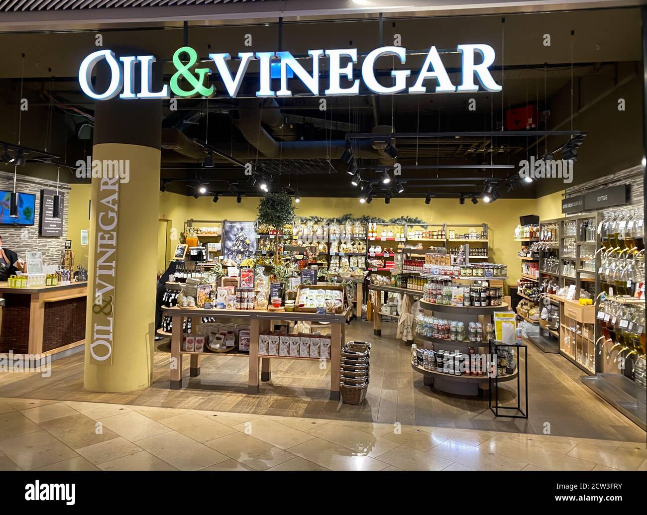 Monchengladbach, Germany September 9. 2020 View on store front of