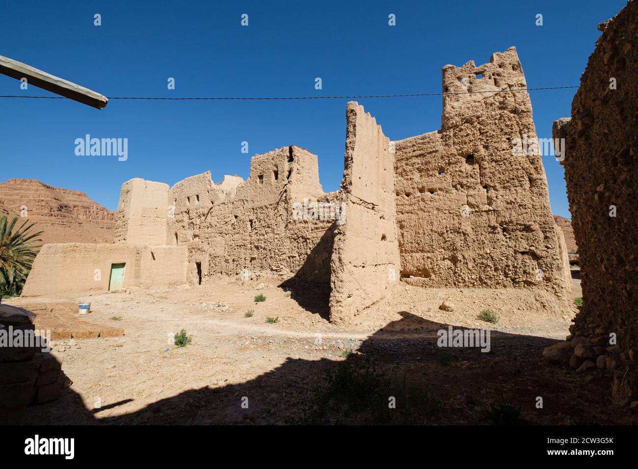 kasbah de Ifri, valle del río Ziz, cordillera del Atlas,  Marruecos, Africa Stock Photo