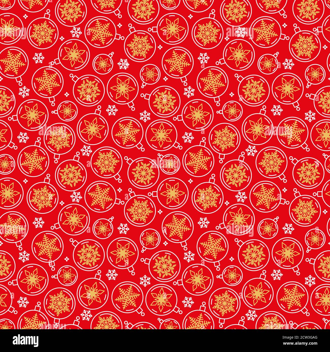 Red seamless pattern with Christmas symbols of snowflake Stock Vector ...