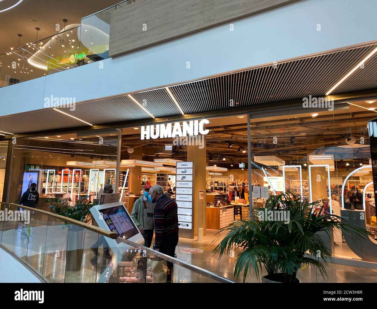 Monchengladbach, Germany - September 9. 2020: View on Humanic shoe fashion  store front inside Minto shopping mall Stock Photo - Alamy