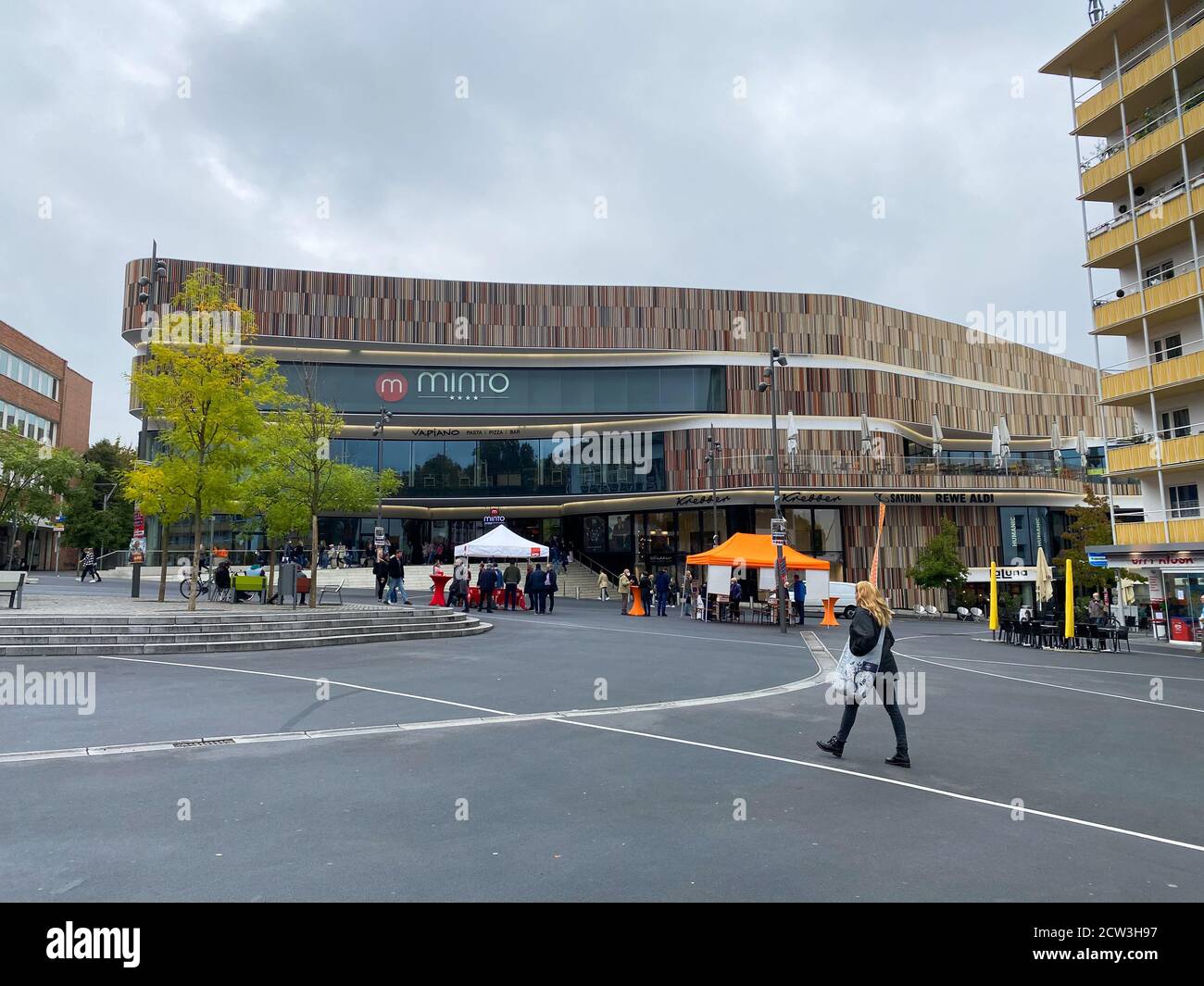 Monchengladbach Germany September 9 2020 View On Facade Of Minto Shopping Center Mall Stock Photo Alamy