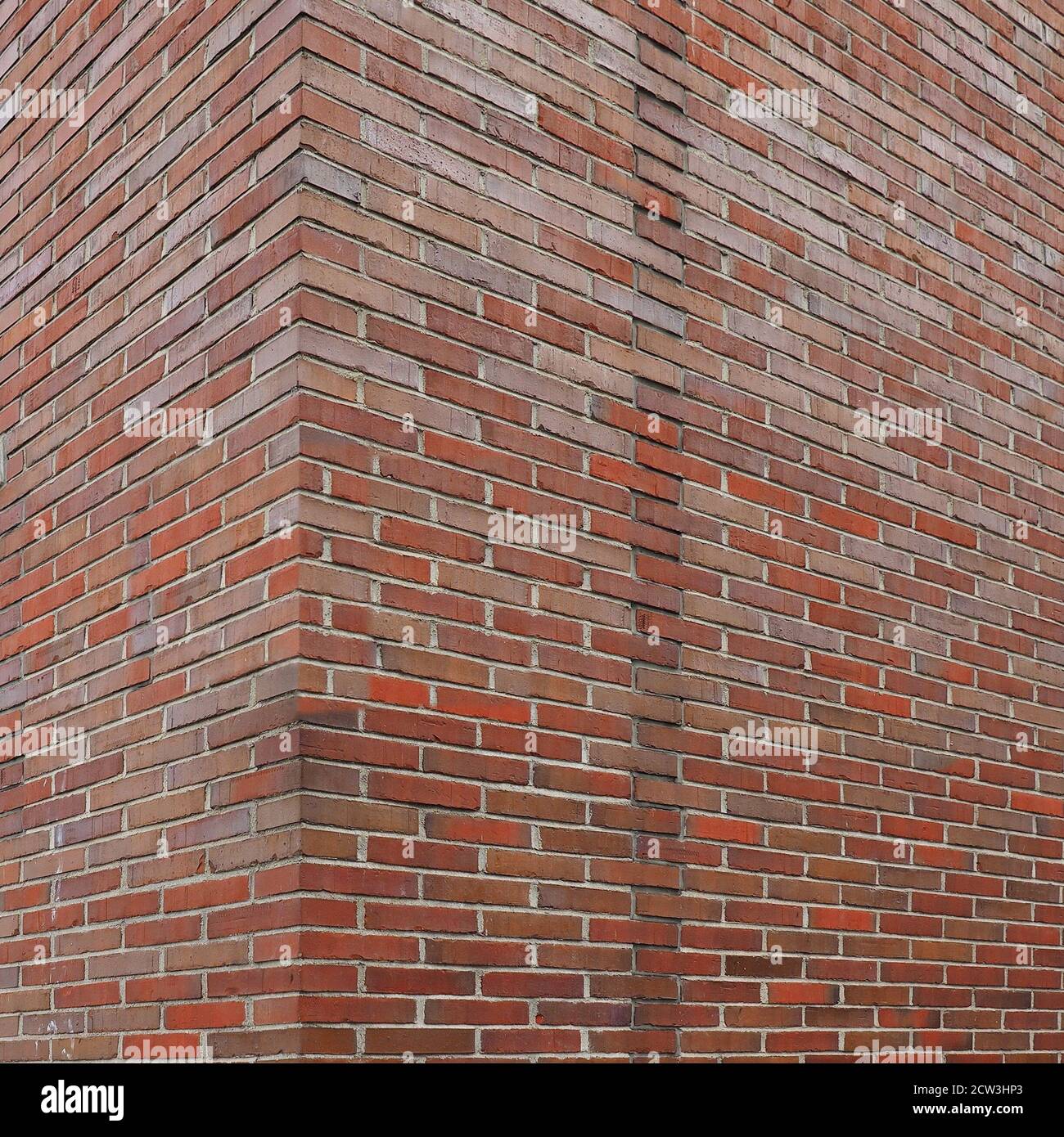 Corner Wall Made Clay Brick Concrete Stock Photo 1805449888