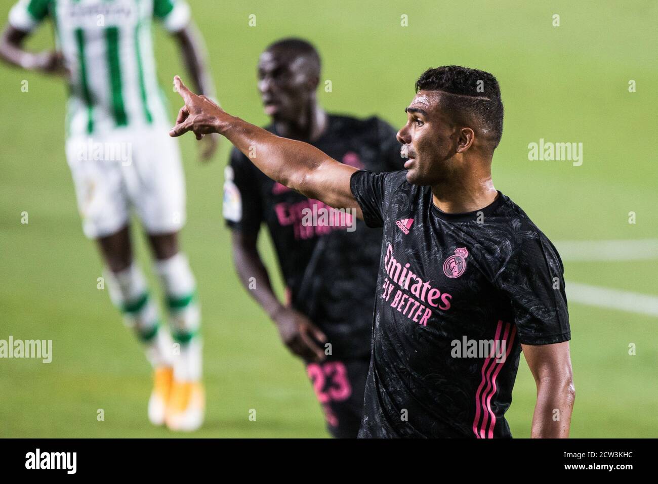 Carlos Henrique Casemiro of Real Madrid during the Spanish championship La Liga football match between Real Betis Balompie and Real Madrid on Septembe Stock Photo