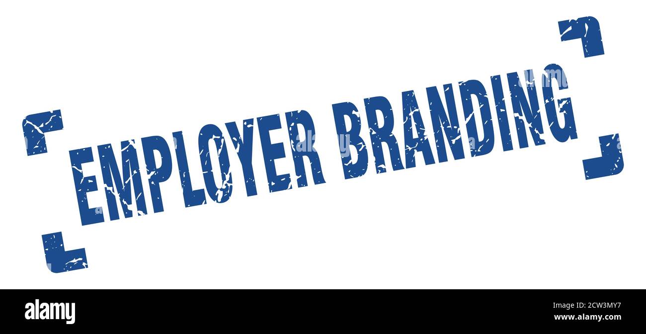 employer branding stamp. square grunge sign on white background Stock ...