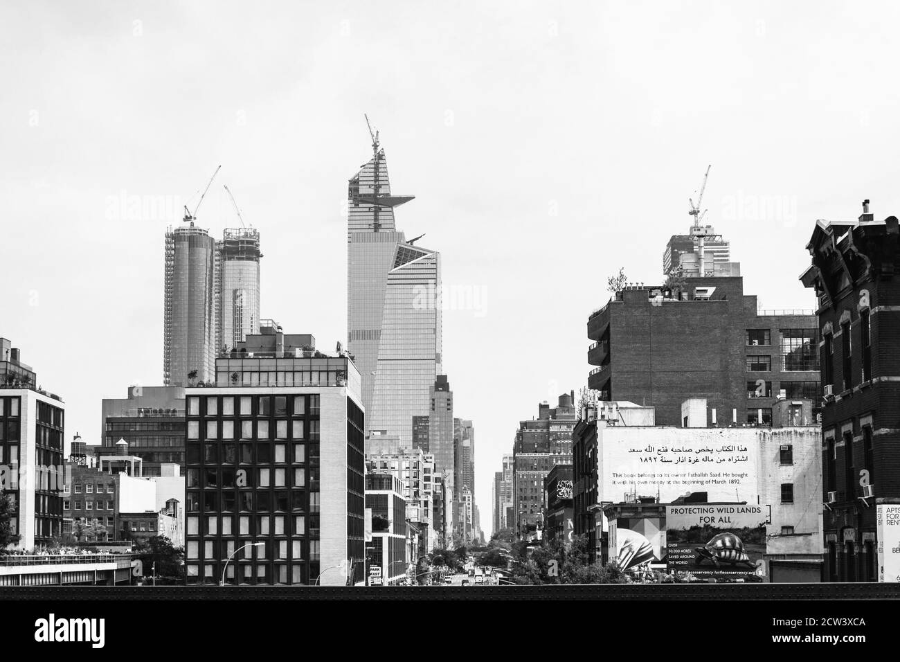 High Line Urban Public Park On An Historic Freight Rail Line New York