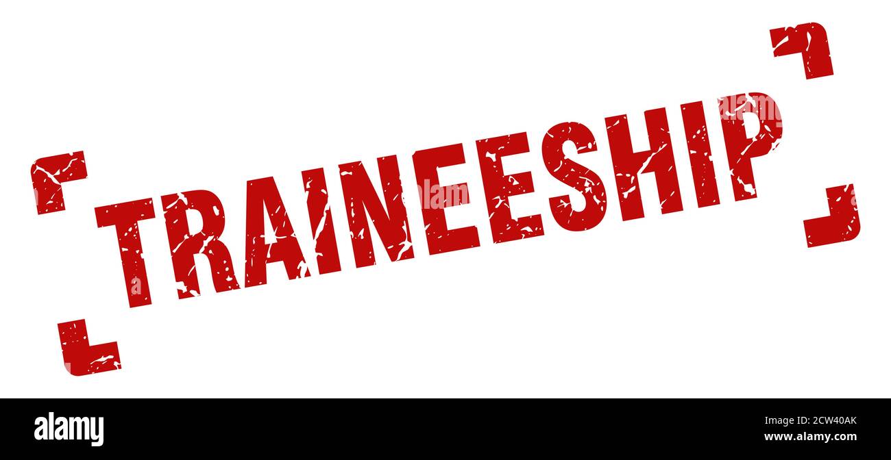 traineeship stamp. square grunge sign on white background Stock Vector