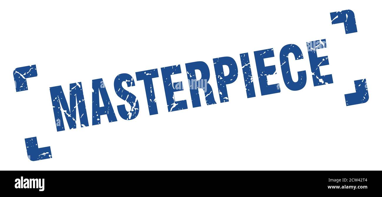masterpiece stamp. square grunge sign on white background Stock Vector ...