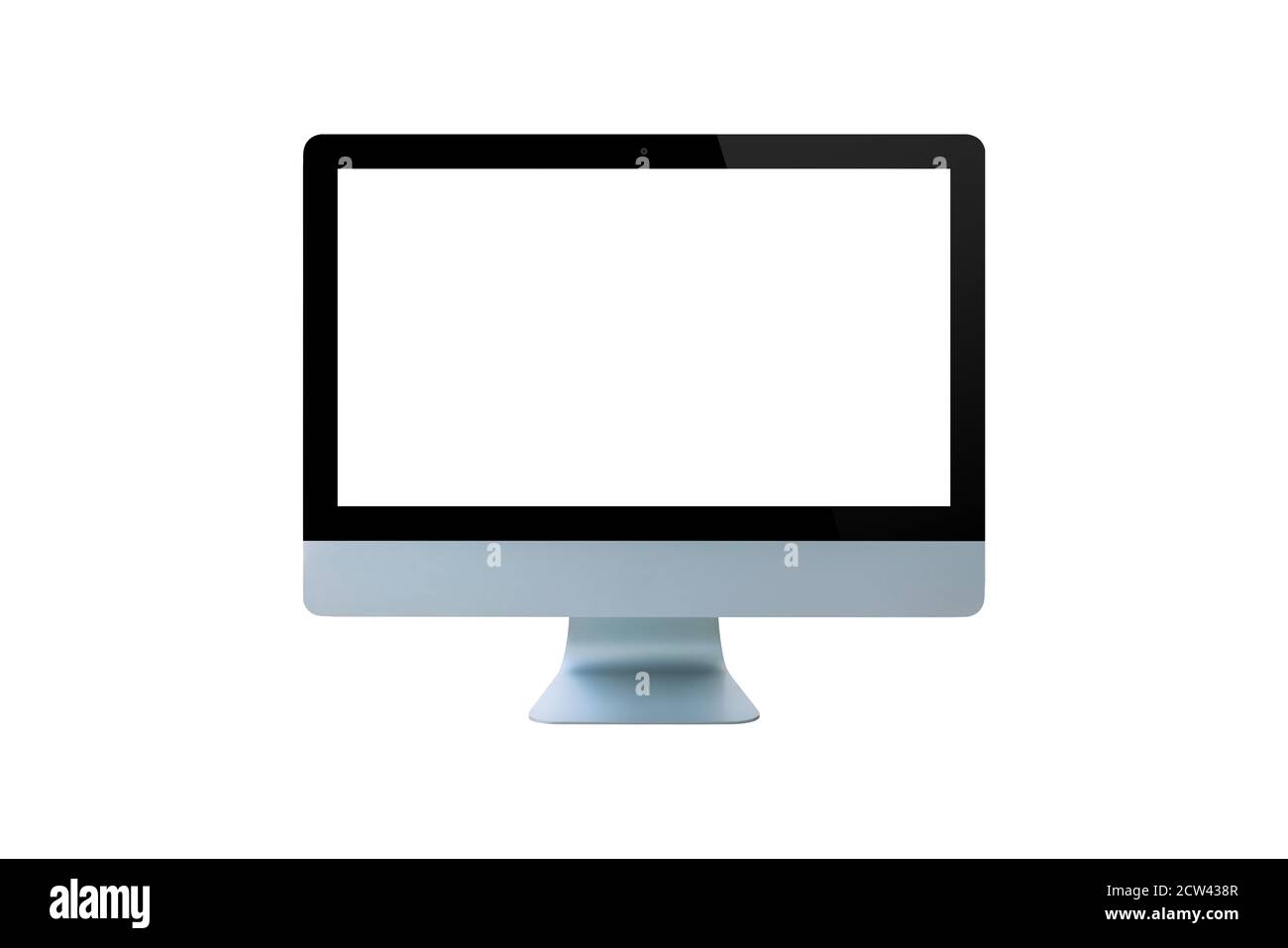 Computer monitor isolated on white background, Modern monitor Stock