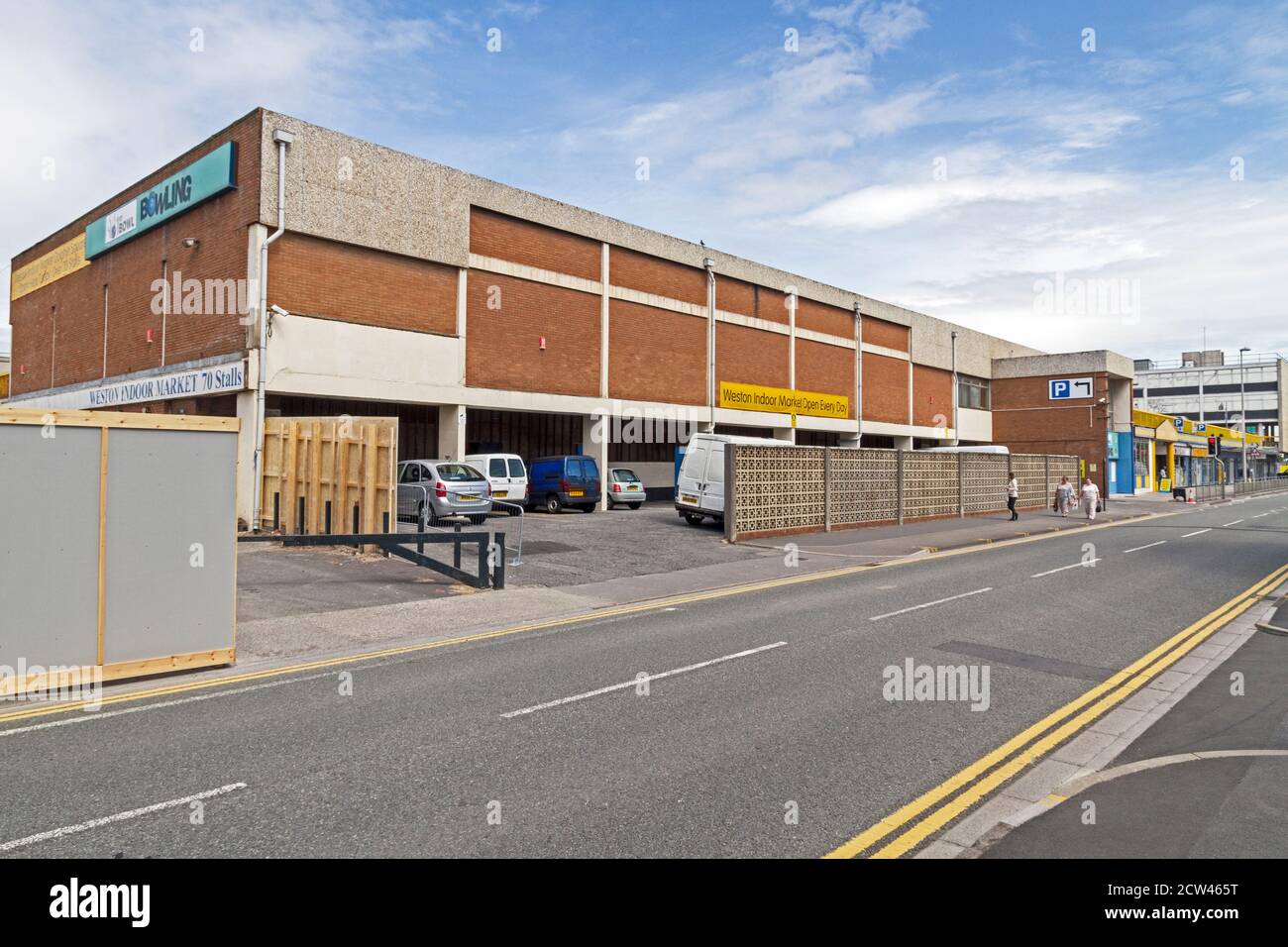 The bowling alley at Dolphin Square in WestonsuperMare, UK on 10 August 2011. Dolphin Square