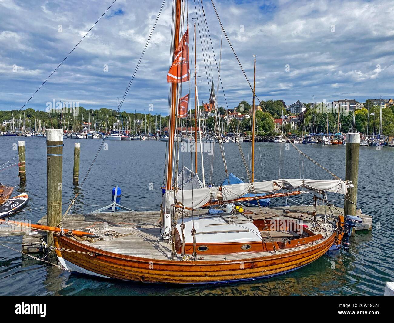 Sail ship, Segelschiff Flensburg Stock Photo