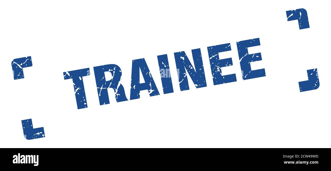 trainee stamp. square grunge sign on white background Stock Vector