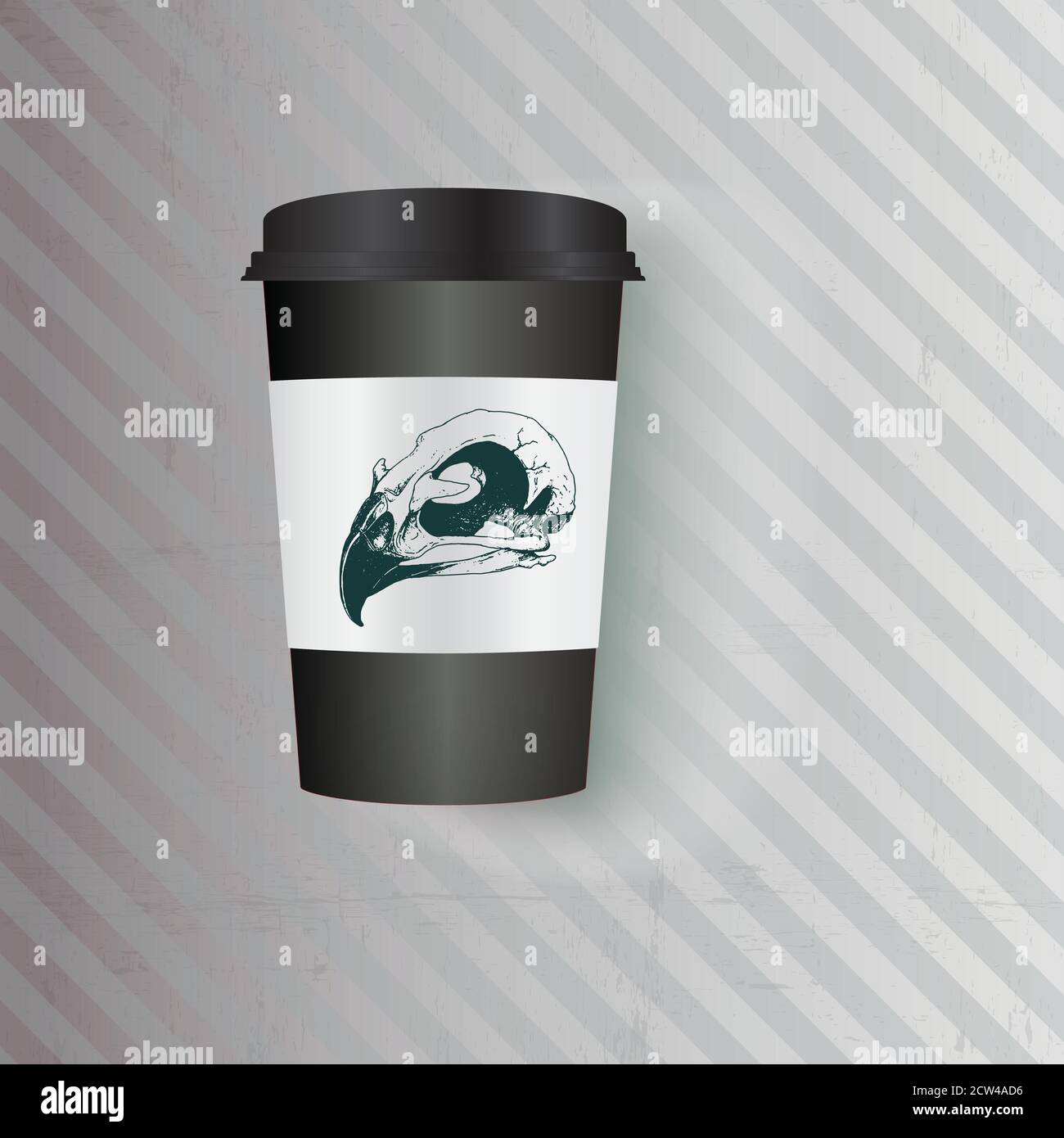 Coffee Cup Vector Template : Vector Illustration Stock Vector
