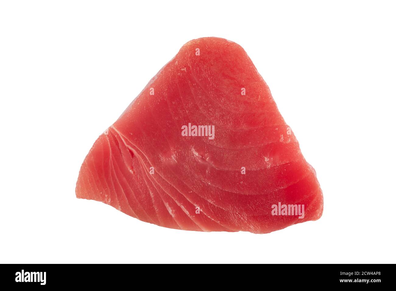 Yellow fin tuna steak isolated on white background. Fresh rare tuna steak isolated on white. Raw