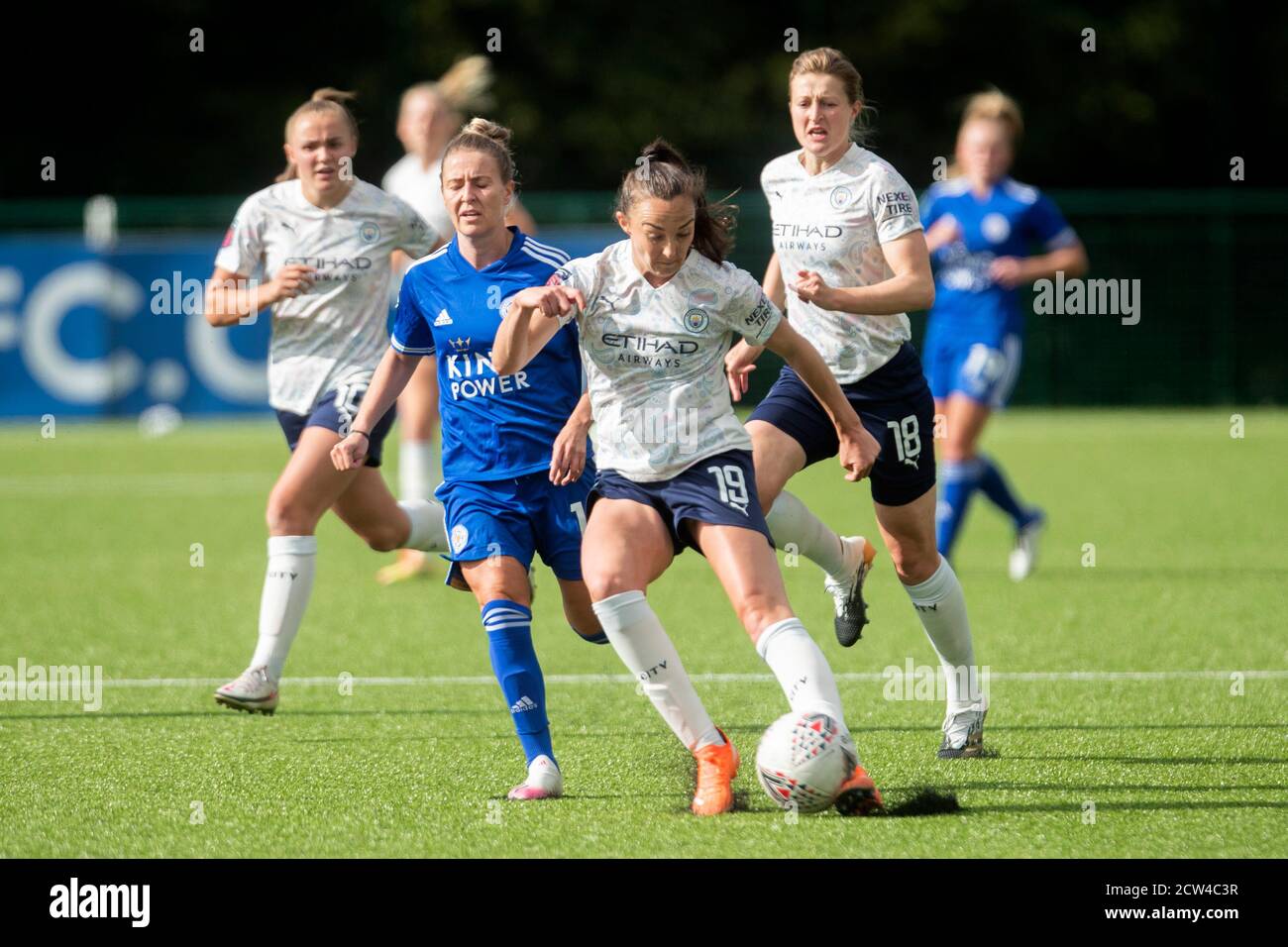 LOUGHBOROUGH, ENGLAND. SEPT 27TH 2020 Caroline Weir of Manchester City Ladies during the Vitality Women's FA Cup match between Leicester City and Manchester City at Farley Way Stadium, Quorn, Loughborough on Sunday 27th September 2020. (Credit: Leila Coker | MI News) Credit: MI News & Sport /Alamy Live News Stock Photo