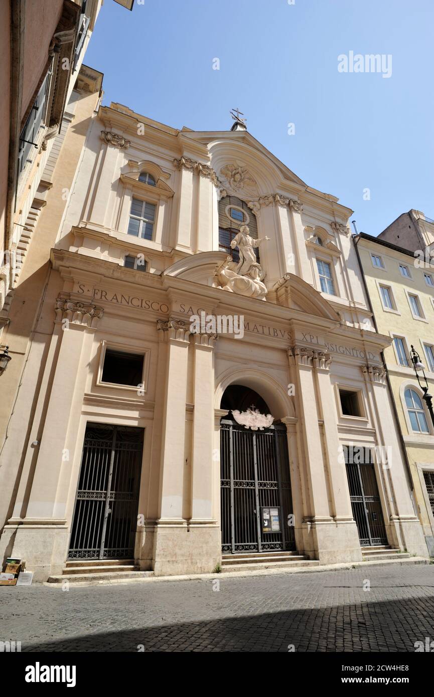 Italy, Rome, chiesa dell'Arciconfraternita delle sante stimmate di San Francesco Stock Photo