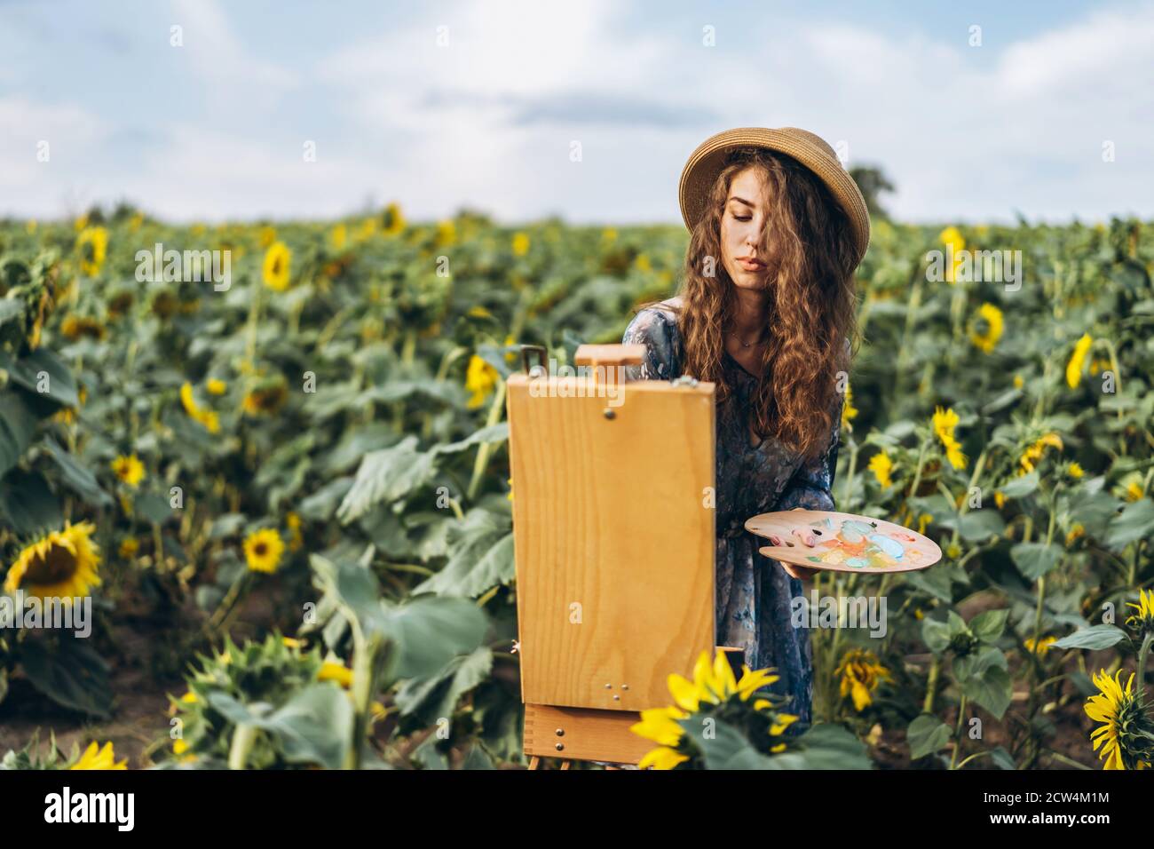 Girl Field Painting 