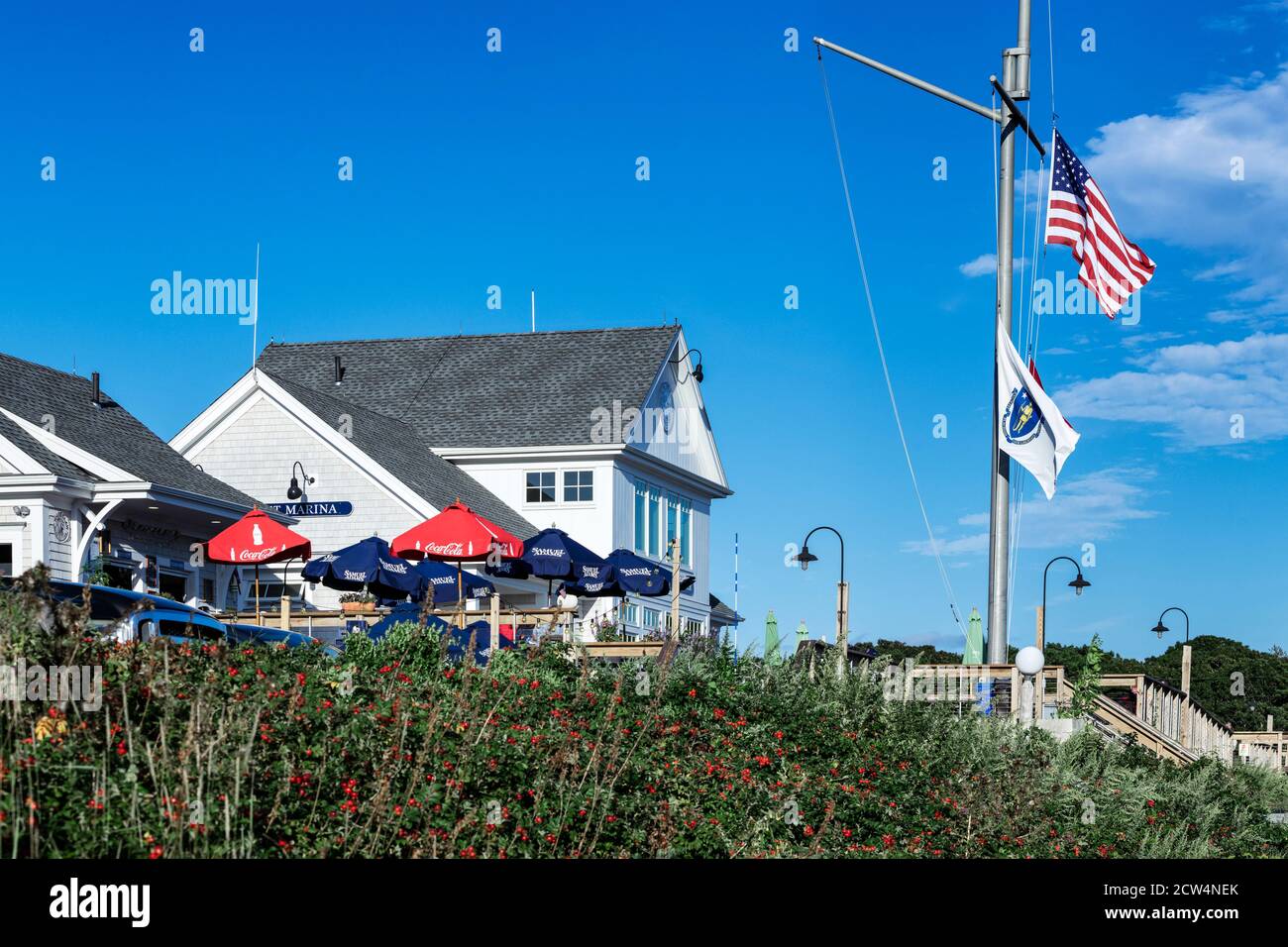 Saquatucket Harbor Marina, Harwich Port, Cape Cod, Massachusetts, USA. Stock Photo