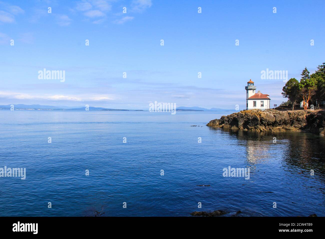 Lime Kiln Lighthouse Stock Photo