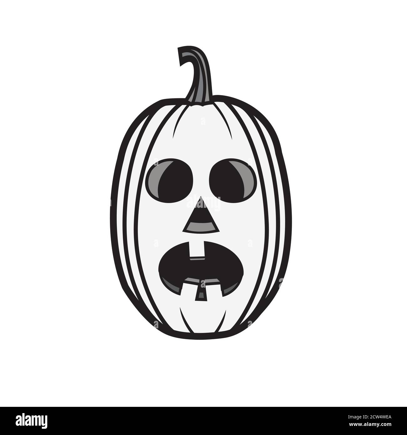 Cartoon style vector Halloween pumpkin Stock Vector Image & Art - Alamy