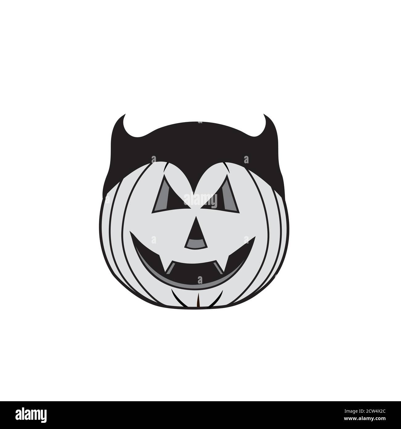 Cartoon style vector Halloween pumpkin Stock Vector Image & Art - Alamy