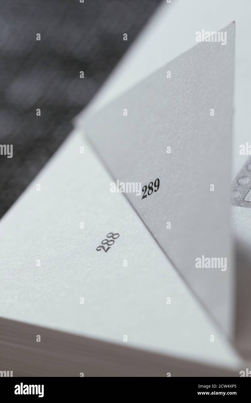 Folded corner of a book Stock Photo Alamy