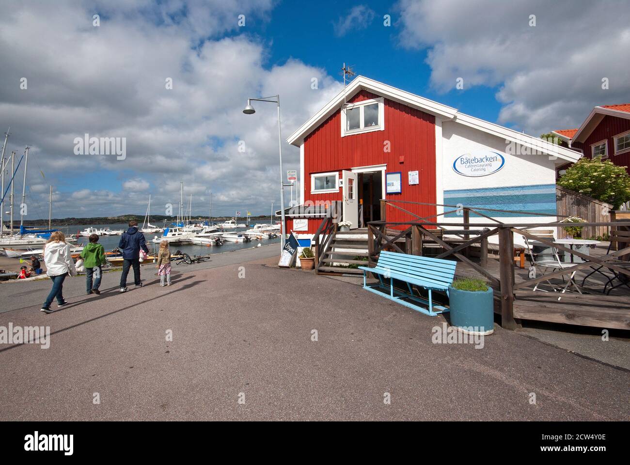 Cafe restaurant Batebacken in Tången village, Styrso Island, Gothenburg  archipelago, Sweden Stock Photo - Alamy