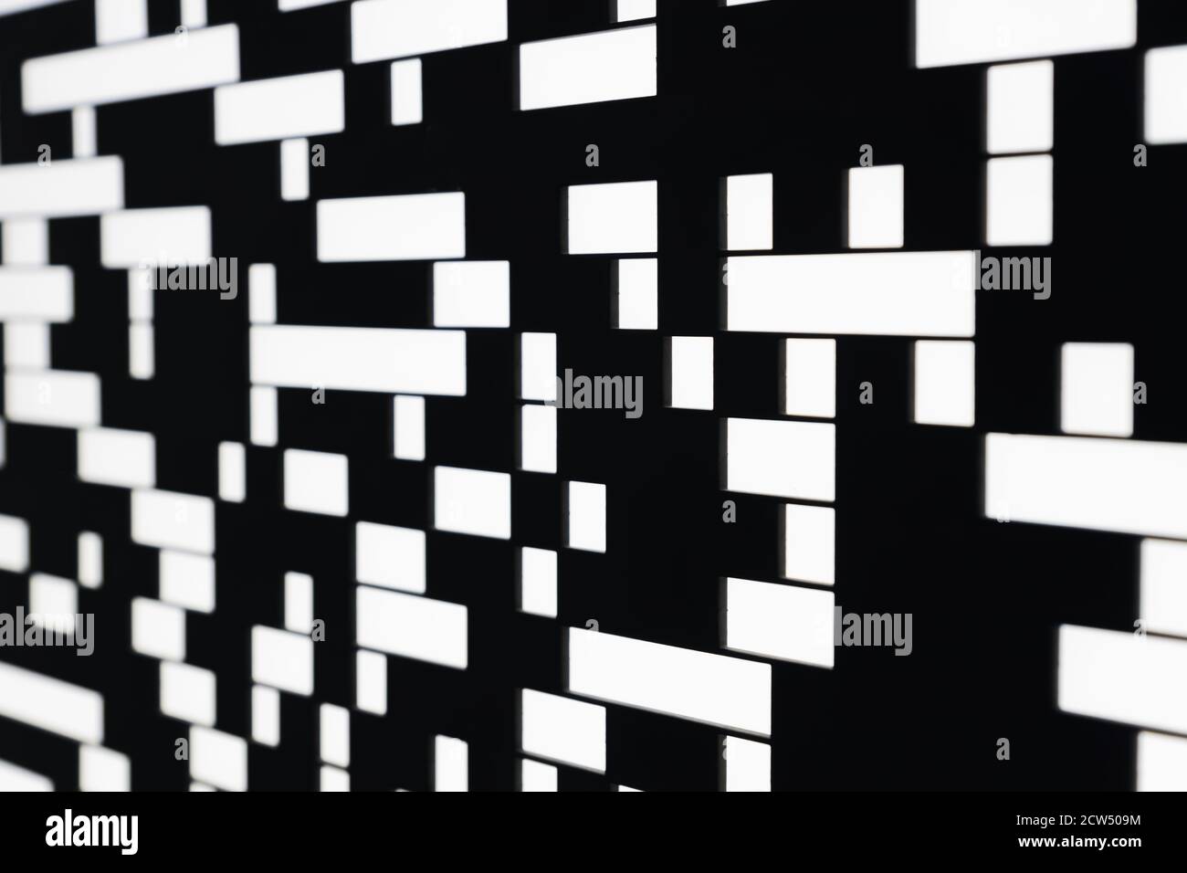 QR code abstract bacground. Hi tech backdrop, selective focus Stock Photo