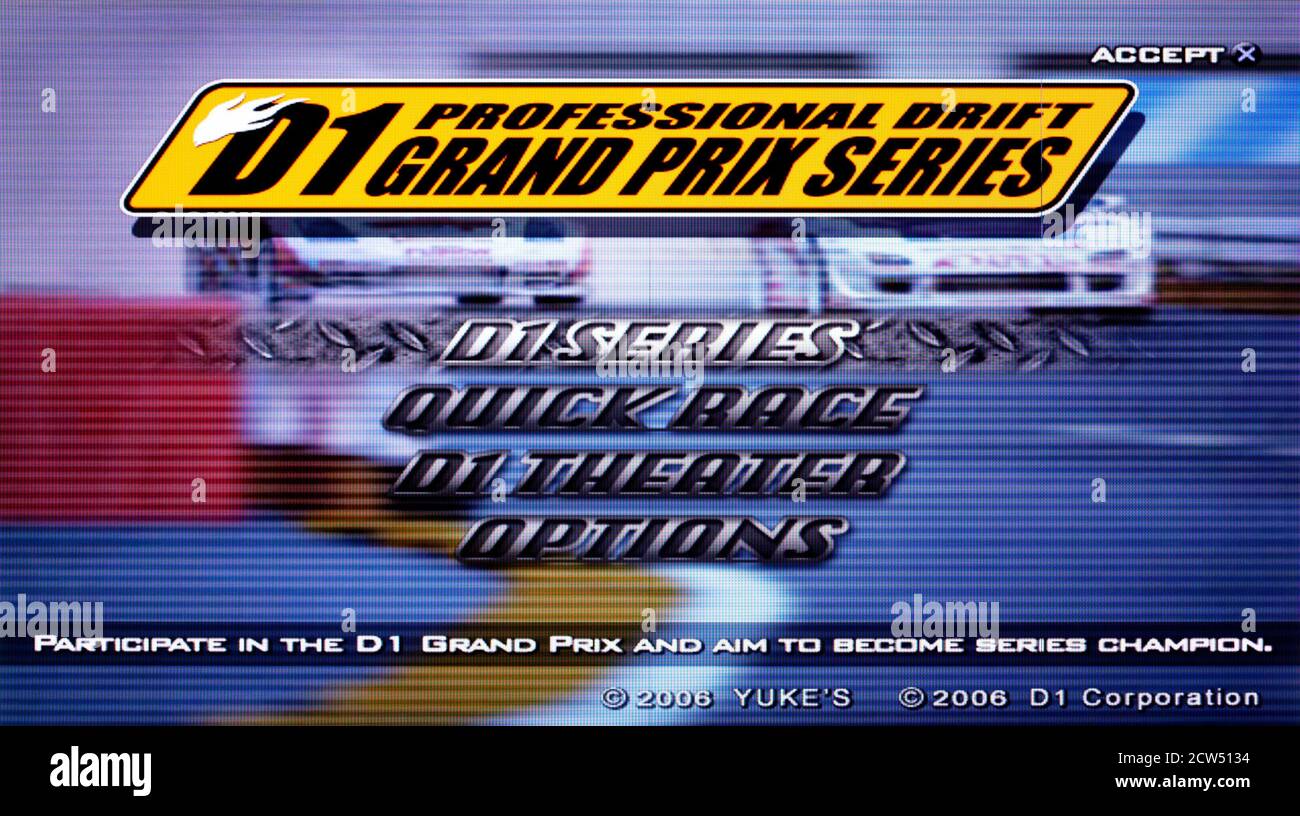 D1 Professional Drift Grand Prix Series - Sony Playstation 2 PS2 - Editorial use only Stock Photo