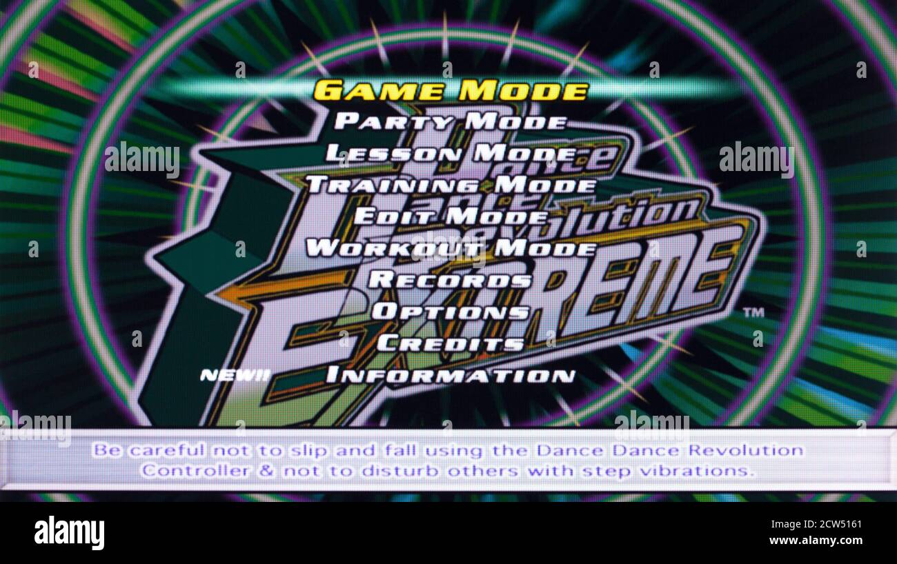 Dance Dance Revolution Extreme Sony Playstation 2 PS2 Editorial use only Stock Photo Alamy
