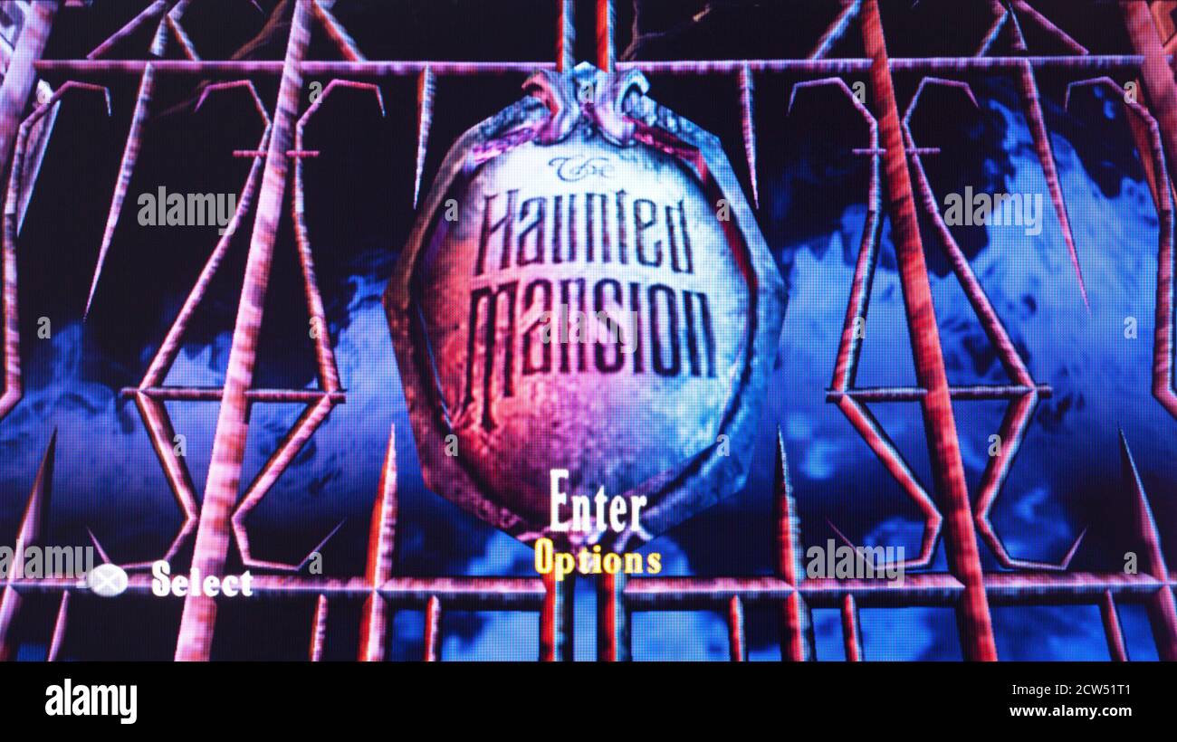 Disney's Haunted Mansion - Sony Playstation 2 PS2 - Editorial use only Stock Photo